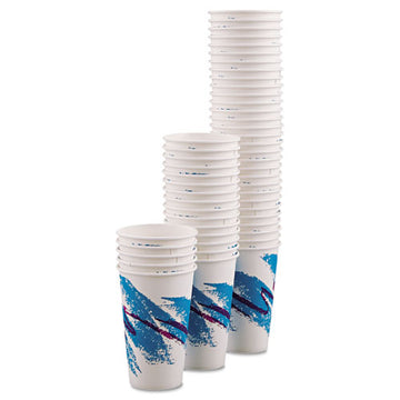Dart® Jazz Paper Hot Cups, 6 Oz, White-green-purple, 50-bag, 20 Bags-carton freeshipping - TVN Wholesale